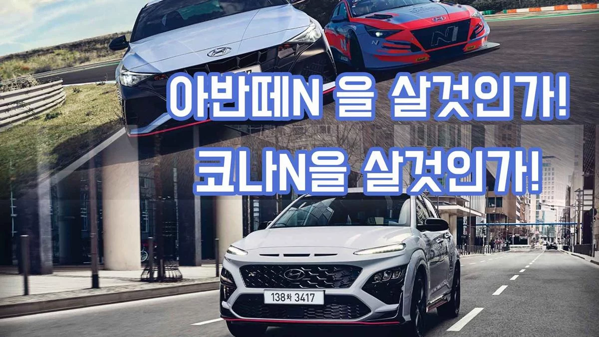 아반떼N을 사야되나? 코나N을 사야되나? 장단점!